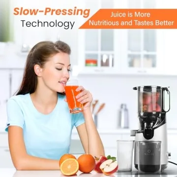 Sunlife Large Mouth Cold Press Juicer - 200W Easy Clean Grey