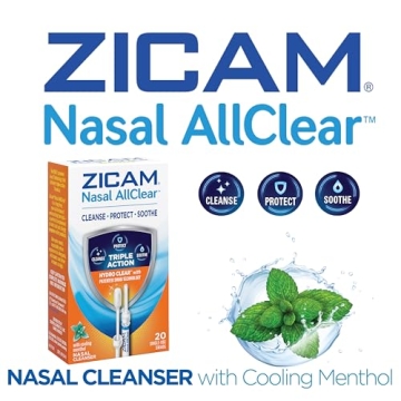 Zicam Nasal AllClear Triple Action Nasal Cleanser 20 Count