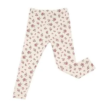 AVAUMA Baby Boys Girls Pajama Set 6M-7T Kids Cute Toddler Snug fit Pattern Design Pjs Cotton Sleepwear Flower Pattern (Daily.Ivory.JS)