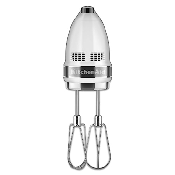 KitchenAid 7-Speed Mixer-KHM7210 Hand Mixer, White