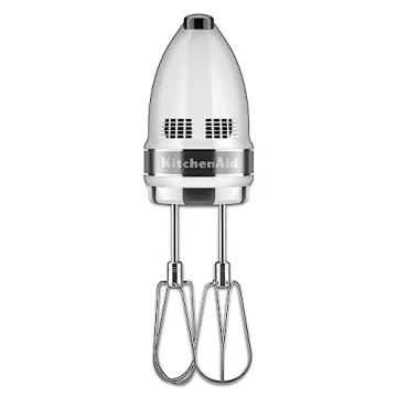 KitchenAid 7-Speed Mixer-KHM7210 Hand Mixer, White