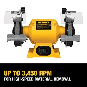 DEWALT 6 Inch Bench Grinder, 3,450 RPM (DW756)