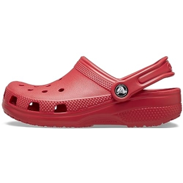 Crocs Kids Classic Clogs in Varsity Red - Fun, Comfortable, and Customizable!