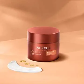 Nexxus Curl Define Leave-in Conditioner for Curly Hair with ProteinFusion Curl Conditioner for Moisturizing Curls 8 oz