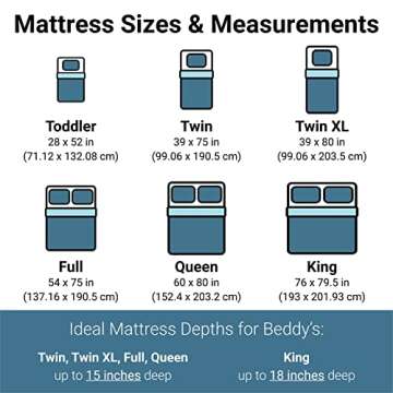 Beddy's All in One Zippered Bed Set, Bedding Mattress Cover, Minky Lined Sheets and Zipper Comforter Set, Morgan, King