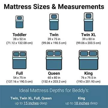 Beddy's All in One Zippered Bed Set, Bedding Mattress Cover, Minky Lined Sheets and Zipper Comforter Set, Morgan, King