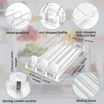 BingoHive Automatic Soda Can Organizer holds 15 cans