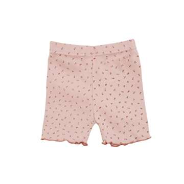 AVAUMA Baby Boys Girls Pajama Set 6M-7T Kids Toddler Snug fit Flower Pattern Design Pjs Cotton Sleepwear Ruffled Shirring (Momo_Short Pink/PkFlower.M)