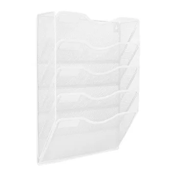 EasyPAG Wall File Holder 5 Slot Mail Organizer