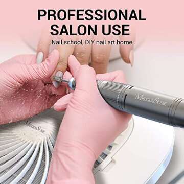 MelodySusie Nail Dust Collector with Reusable Filter, Powerful Vacuum Fan Vent Dust Collector Extrac...