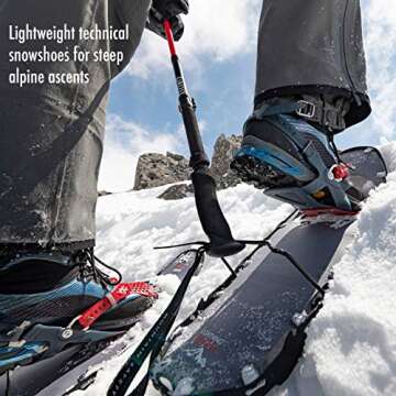 MSR Lightning Ascent Backcountry & Mountaineering Snowshoes with Paragon Bindings, 30 Inch Pair, Bla...