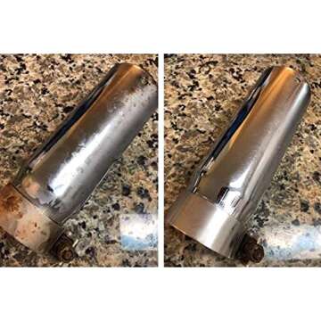 Diamond Shine Automotive Chrome & Glass Cleaner & Polish - Rust Remover, Bumpers, Tailpipes, Glass, Windows - 10 oz