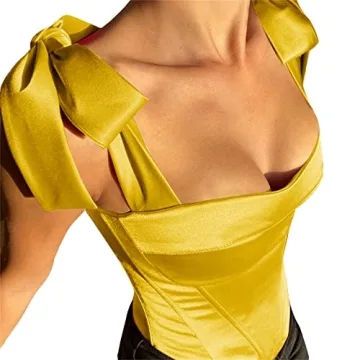 Wrrkayly Women's Elegant Off Shoulder Corset Top