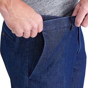 Haggar Men's Casual Classic Fit Denim Trouser - Stretch & Comfort
