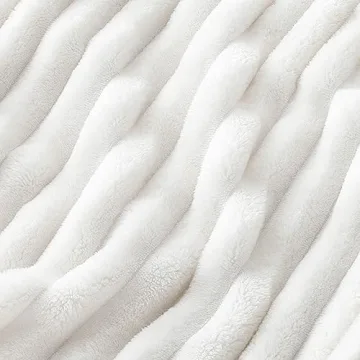 Bedsure White Throw Blanket - Ultra Soft and Cozy