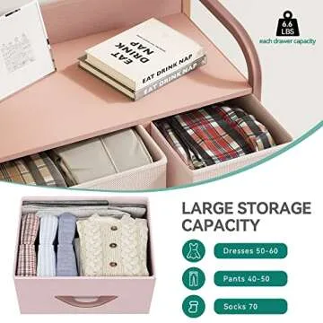 Stylish YITAHOME 7-Drawer Fabric Dresser for Any Room