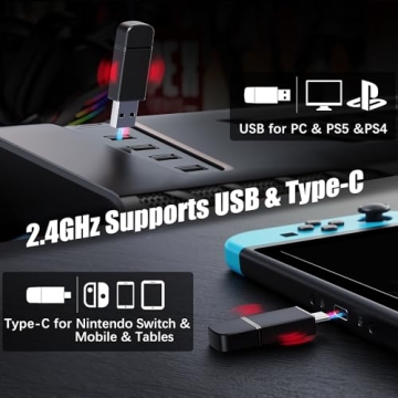 Top Wireless Gaming Headset for PS5 PS4 PC & Switch