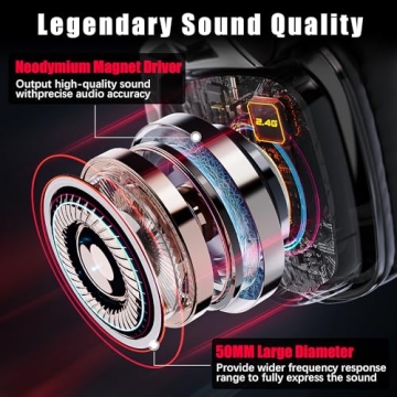 Top Wireless Gaming Headset for PS5 PS4 PC & Switch