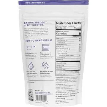 King Arthur, Baking Sugar Alternative, Made with Plant-Based Ingredients, Keto-Friendly, 1-to-1 Substitute for Granulated Sugar, 12 Ounces