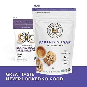 King Arthur, Baking Sugar Alternative, Made with Plant-Based Ingredients, Keto-Friendly, 1-to-1 Substitute for Granulated Sugar, 12 Ounces