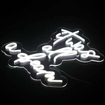 Lucunstar It Was All A Dream Neon Sign,Neon Sign For Room,Neon signs For Wall Decor, LED Signs Bedroom Club Office Hotel Pub Cafe Dream Neon Lights Wedding Birthday Party,Room Decor(White)