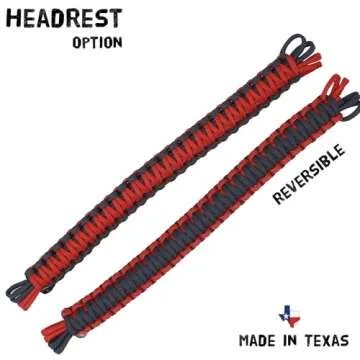 BubbasGarageTv Jeep Paracord Grab Handles - Red, Durable