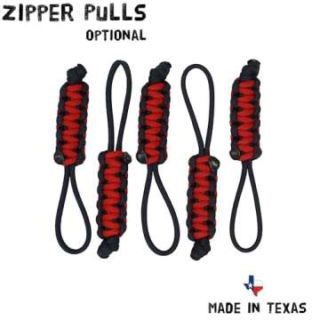 BubbasGarageTv Jeep Paracord Grab Handles - Red, Durable
