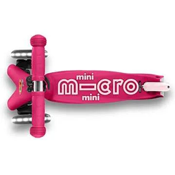 Micro Kickboard | Mini Deluxe LED | Three-Wheeled | Lean-to-Steer Swiss-Designed Micro Scooter | Motion-Activated Light-Up Wheels | Toddlers & Children Ages 2-5"