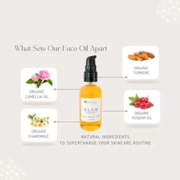 Glow Turmeric & Rosehip Face Oil - Natural Moisturizer