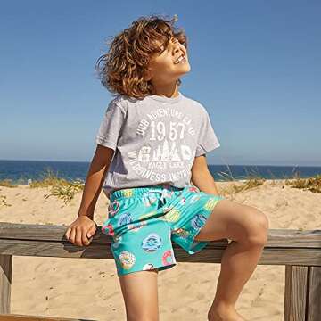 maamgic Boys Swim Trunks Toddler Swim Shorts Little Boys Bathing Suit Swimsuit Toddler Boy Swimwear,...