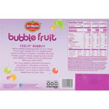 Del Monte Bubble Fruit Snacks Variety Pack for Wholesome Fun