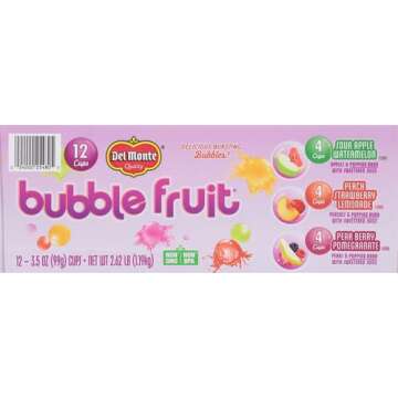 Del Monte Bubble Fruit Snacks Variety Pack for Wholesome Fun