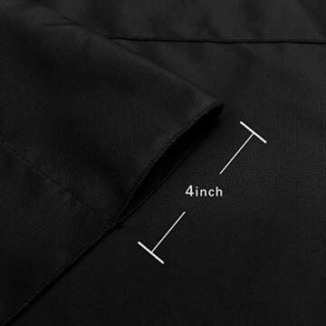 Hiasan Black Backdrop Curtains for Parties and More