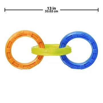 Nerf Dog Multi-Ring Tuff Tug Toy for Medium/Large Dogs