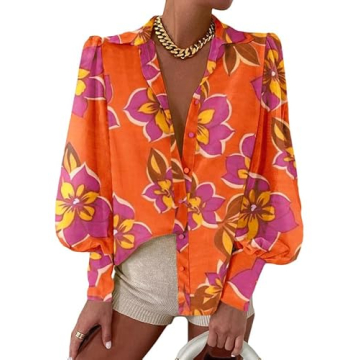 EVALESS Womens Tops Dressy Casual Summer Outfits Long Sleeve Blouses for Women Business Casaul Fall ...