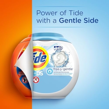 Tide PODS Free and Gentle - Hypoallergenic Laundry Pods 96 Count