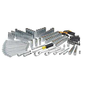 DEWALT Mechanic Tool Set, 247-Piece, 1/4 in., 3/8 in. and 1/2 in. Drive, SAE, Ratchets, Sockets, Hex...