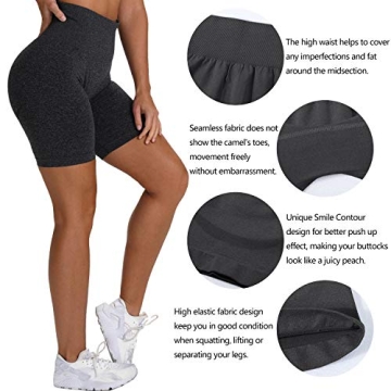 Kimmery Women’s High Waist Seamless Active Shorts