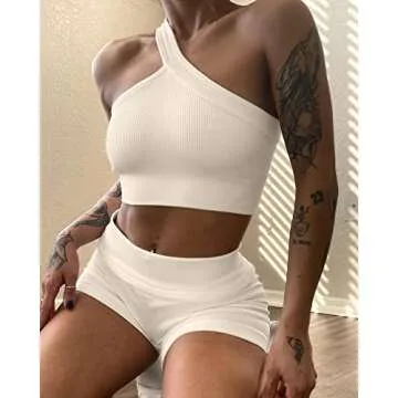 HYZ Women's Seamless Workout Set - Stylish High Waist Gym Outfit