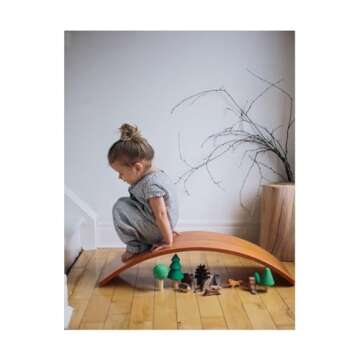 Kinderfeets Kinderboard for Toddlers and Kids - Bamboo Balance Board