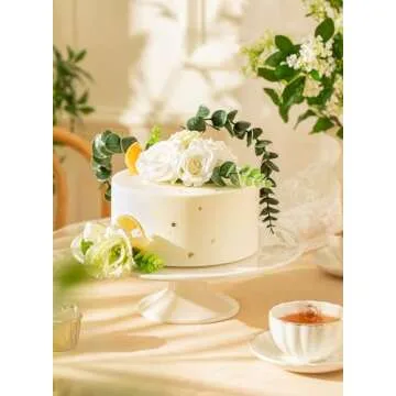 Elegant Sweese 12-Inch Porcelain Cake Stand for Desserts