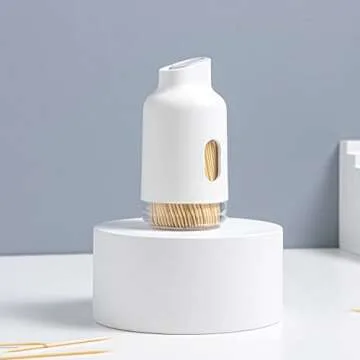 350 Eco-Friendly Bamboo Toothpicks in Stylish Holder