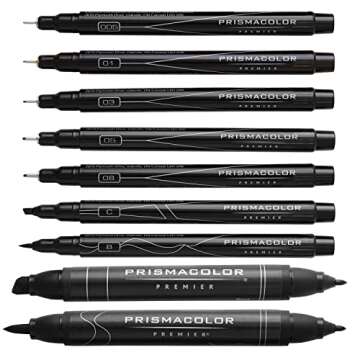 Prismacolor Premier Advanced Hand Lettering Set With Illustration Markers, Art Pens, Pencils, Eraser And Tips Pamphlet, Adult Coloring, 13 Count