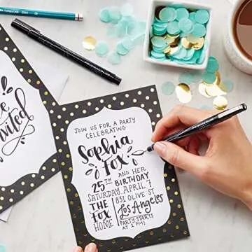 Prismacolor Premier Advanced Hand Lettering Set With Illustration Markers, Art Pens, Pencils, Eraser And Tips Pamphlet, Adult Coloring, 13 Count