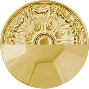 Hickory Hardware Forge Collection Coat Hooks, Wall Hooks for Hanging Coats, Hats, Towels, Robes and More, 2-3/4 Inch Long, Brushed Golden Brass, 1 Pack