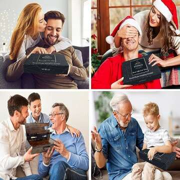 VEIYAILU Gifts for Men Women Husband Son Boyfriend Him Nightstand Organizer Wood Phone Docking Stati...