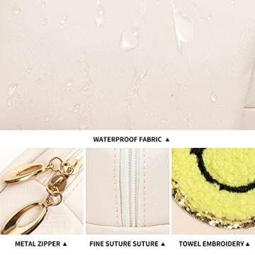 Trendy Miss or Miss Preppy Patch Makeup Bag for Girls