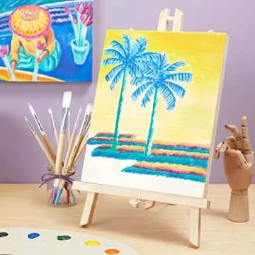 Juvale 8x10 Unfinished Wood Canvas Boards - 6 Pack