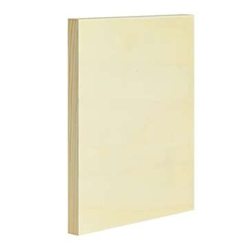 Juvale 8x10 Unfinished Wood Canvas Boards - 6 Pack
