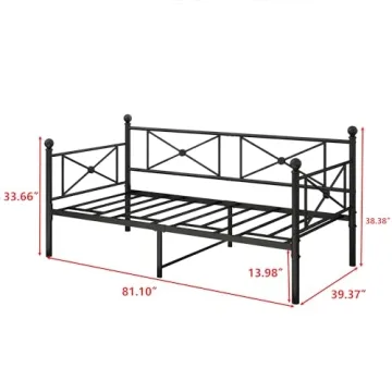 ARFARLY Twin Daybed Frame Space-Saving Stylish Sofa Bed
